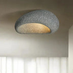 Ceramic ceiling light organic wabi-sabi minimalist warm white LED 45cm
