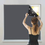 1 piece cordless portable blackout curtains for bedroom and living room windows
