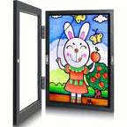 Children's art frame A4 front-opening flip frame for school artwork and paintings