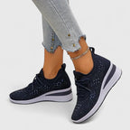 Women orthopedic sneakers with wide toe box and arch support