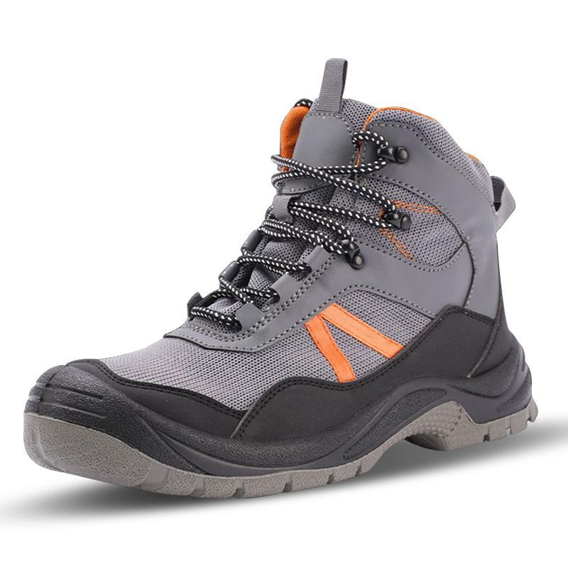 Steel toe safety shoes high top breathable mesh anti-puncture EU 36-48