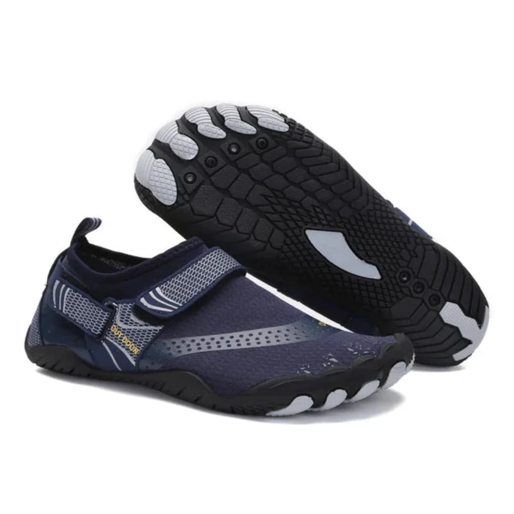 Men water shoes lightweight slip-on with anti-slip rubber sole