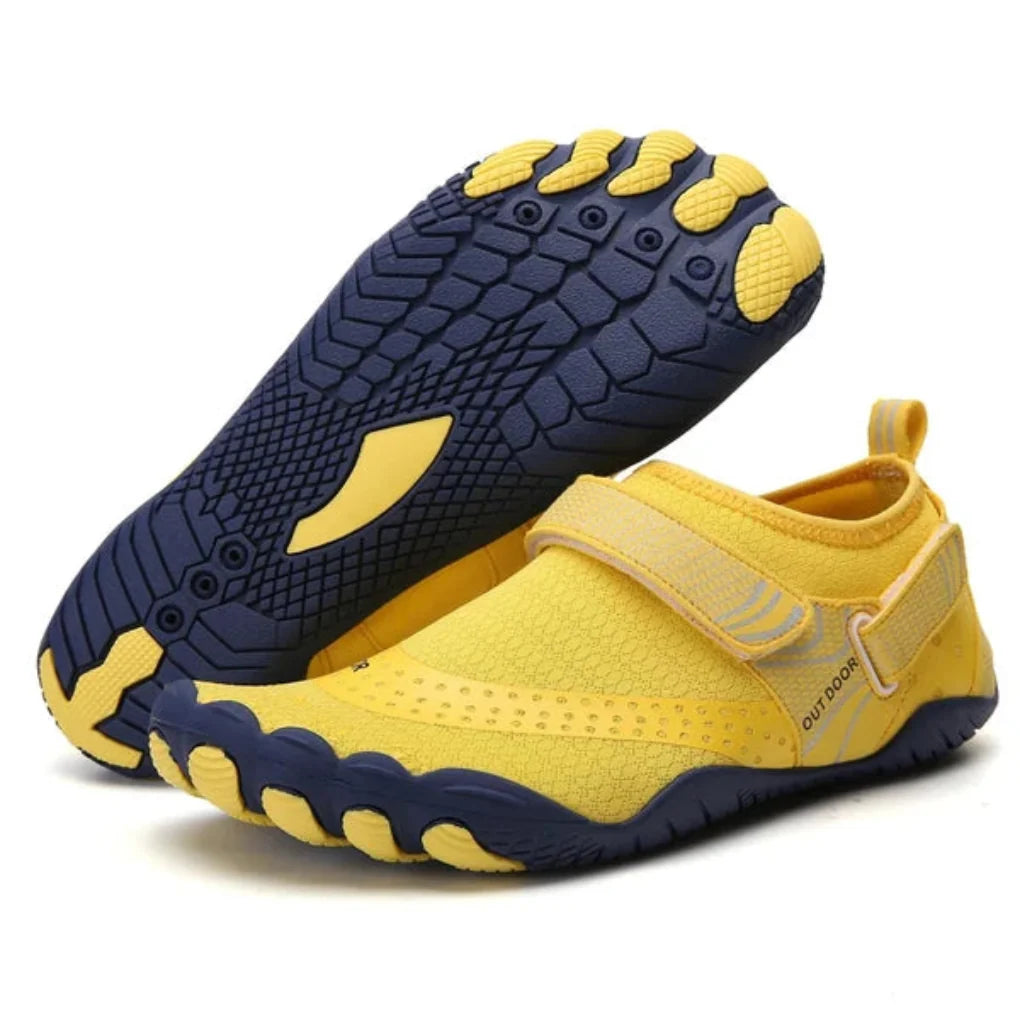 Men water shoes lightweight slip-on with anti-slip rubber sole