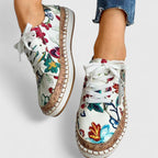 Women orthopedic slip-on shoes with arch support and cushioned insole