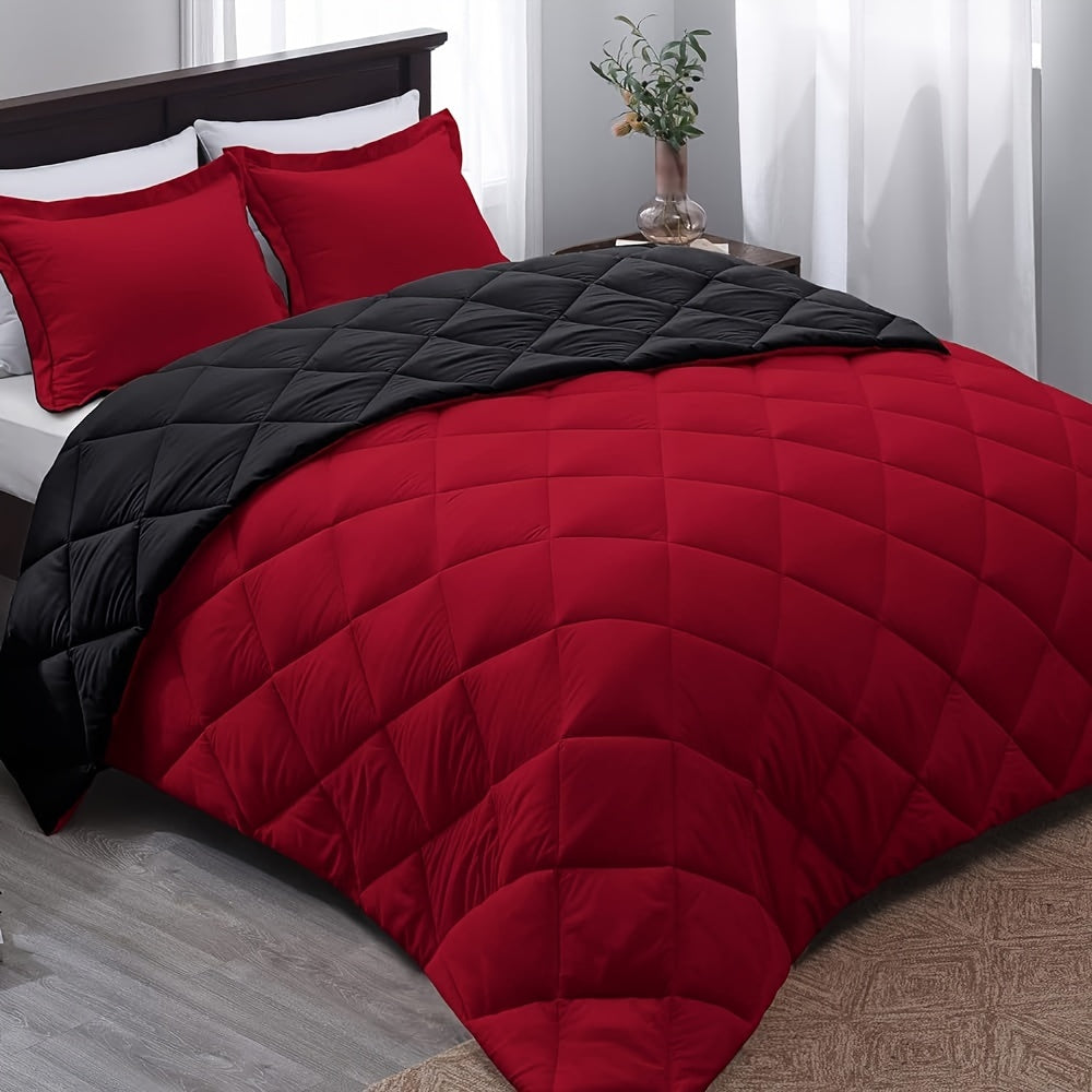 All-season ultralight duvet soft polyester reversible bedspread for bedroom