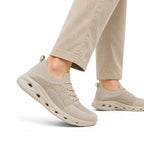 Walking sneakers wide toe box orthopedic flexible sole lace-up, available in 6 colours