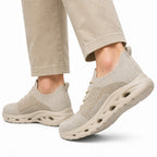 Walking sneakers wide toe box orthopedic flexible sole lace-up, available in 6 colours