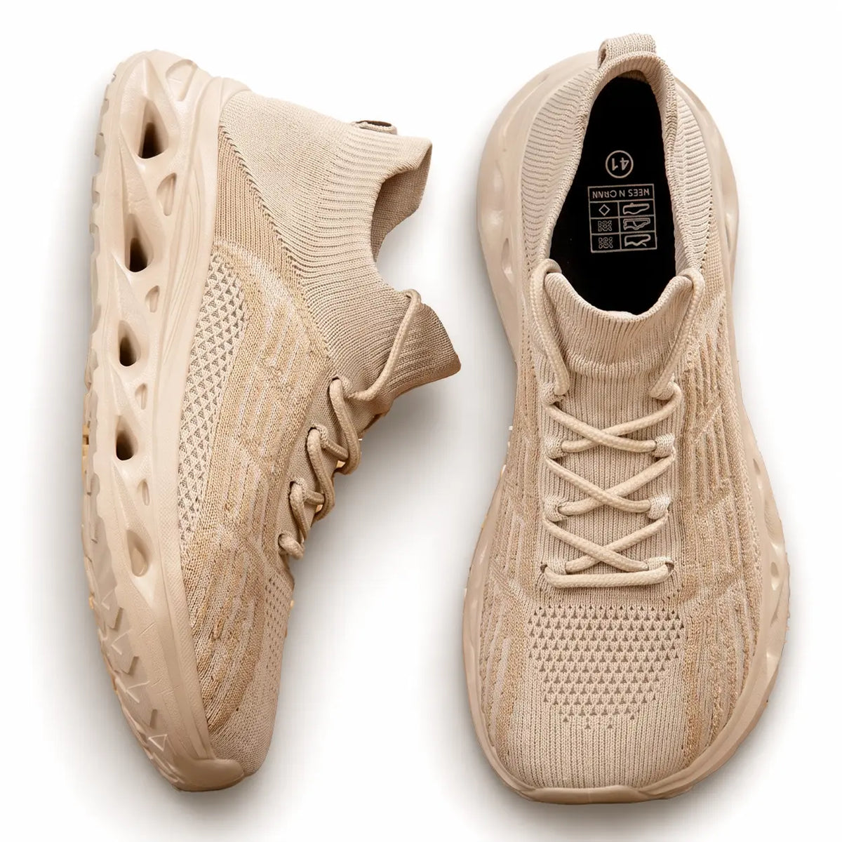 Walking sneakers wide toe box orthopedic flexible sole lace-up, available in 6 colours