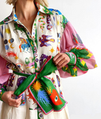 Women's multicolor maxi volume dress, lightweight and flowy for every occasion