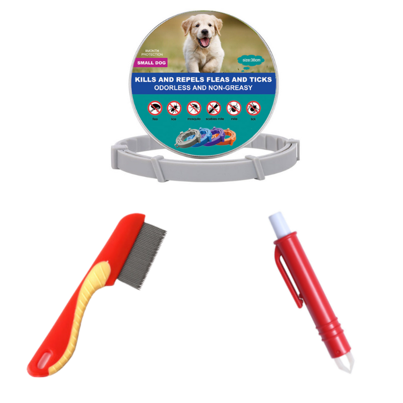 Bio flea and tick collar for cats and dogs natural 8 month waterproof protection