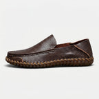 Men's Loafers | Handstitched PU Leather, Slip-On, Round Toe