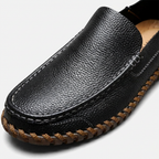 Men's Loafers | Handstitched PU Leather, Slip-On, Round Toe