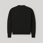 Women's oversized sweater with heart ace print and round neckline, all-season casual pullover