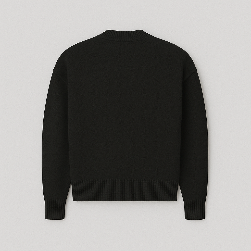 Women's oversized sweater with heart ace print and round neckline, all-season casual pullover