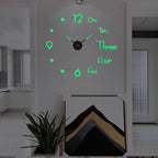 Black quartz statement wall clock large modern roman numeral design