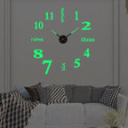 Black quartz statement wall clock large modern roman numeral design