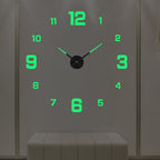 Black quartz statement wall clock large modern roman numeral design