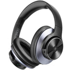 Bluetooth active noise cancelling wireless headphones over-ear with memory foam earcups