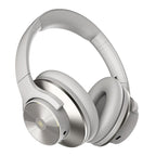 Bluetooth active noise cancelling wireless headphones over-ear with memory foam earcups