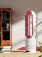 Bladeless tower fan 3-in-1 air cooler purifier UV sterilizer 8 speeds oscillating