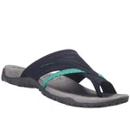 Orthopedic flip flops with arch support and nanofoam sole, women's summer sandals