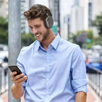 Bluetooth headphones HiFi stereo active noise cancelling over-ear wireless