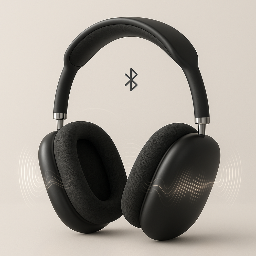 Bluetooth headphones HiFi stereo active noise cancelling over-ear wireless