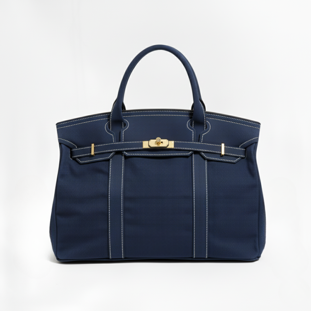 Canvas tote bag women's structured utility tote, water-resistant vintage canvas