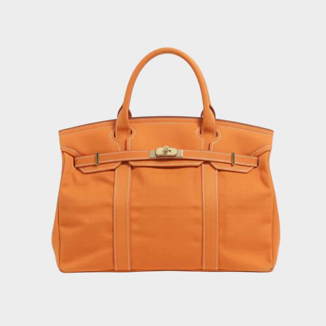 Canvas tote bag women's structured utility tote, water-resistant vintage canvas