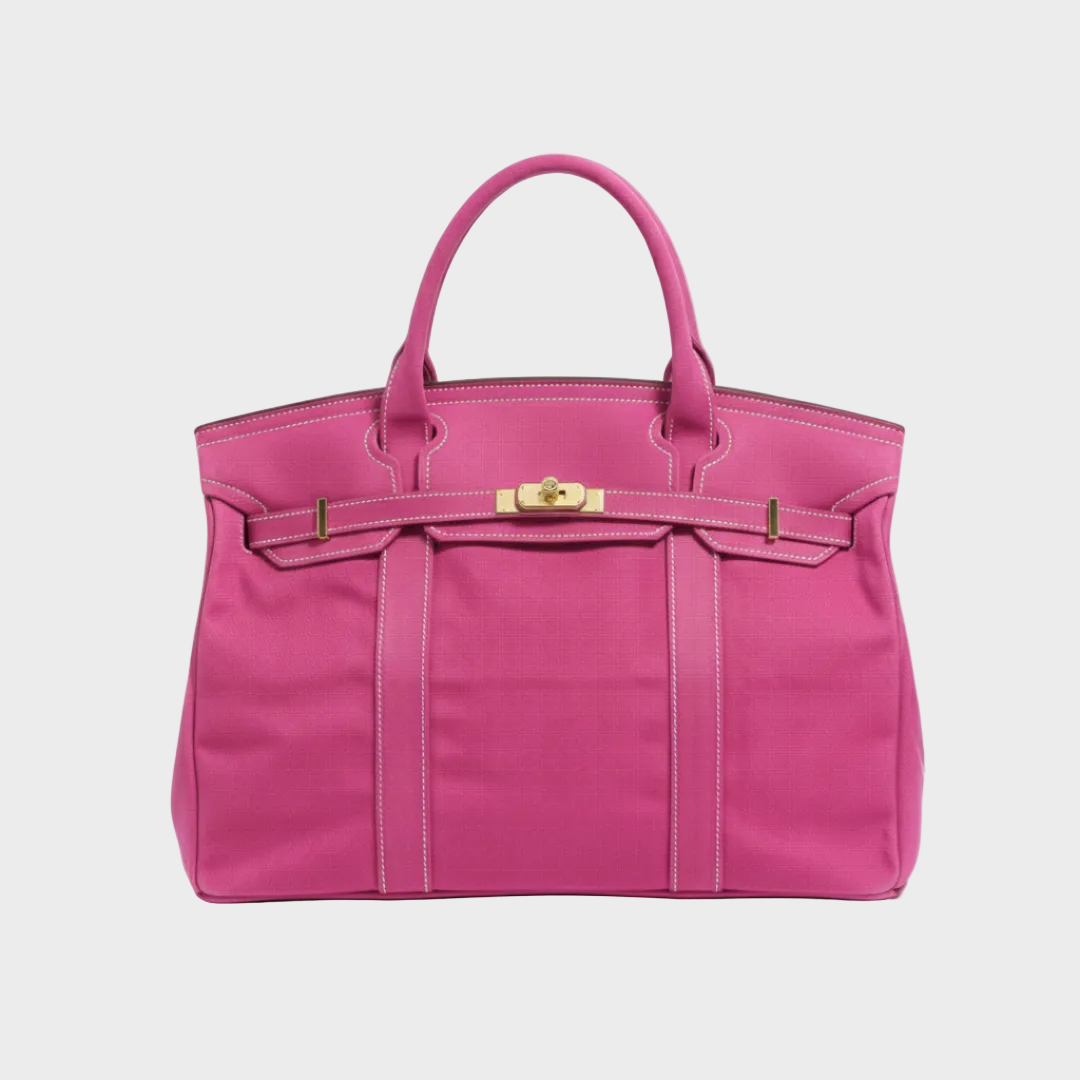 Canvas tote bag women's structured utility tote, water-resistant vintage canvas