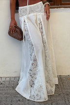 Maxi Skirt Women Lace Patchwork Boho | Delphine