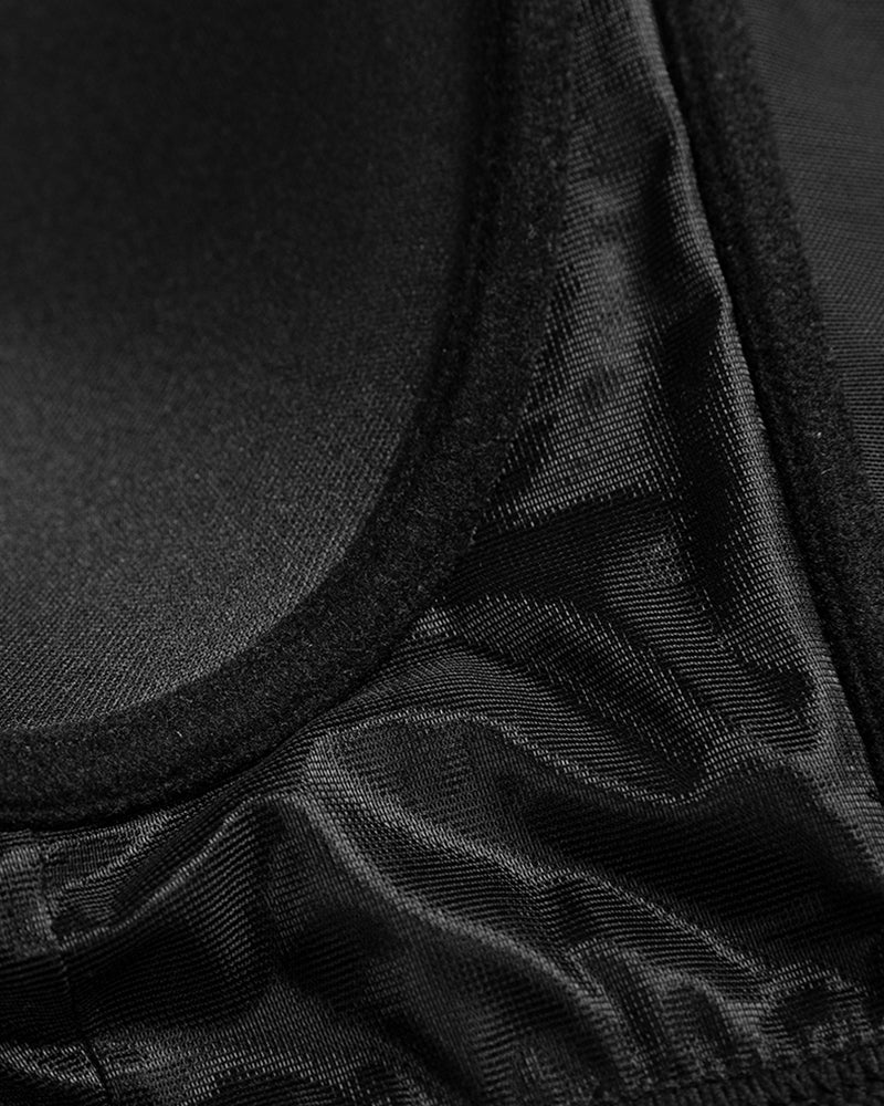 Women longline push up bra padded underwire support in black and beige