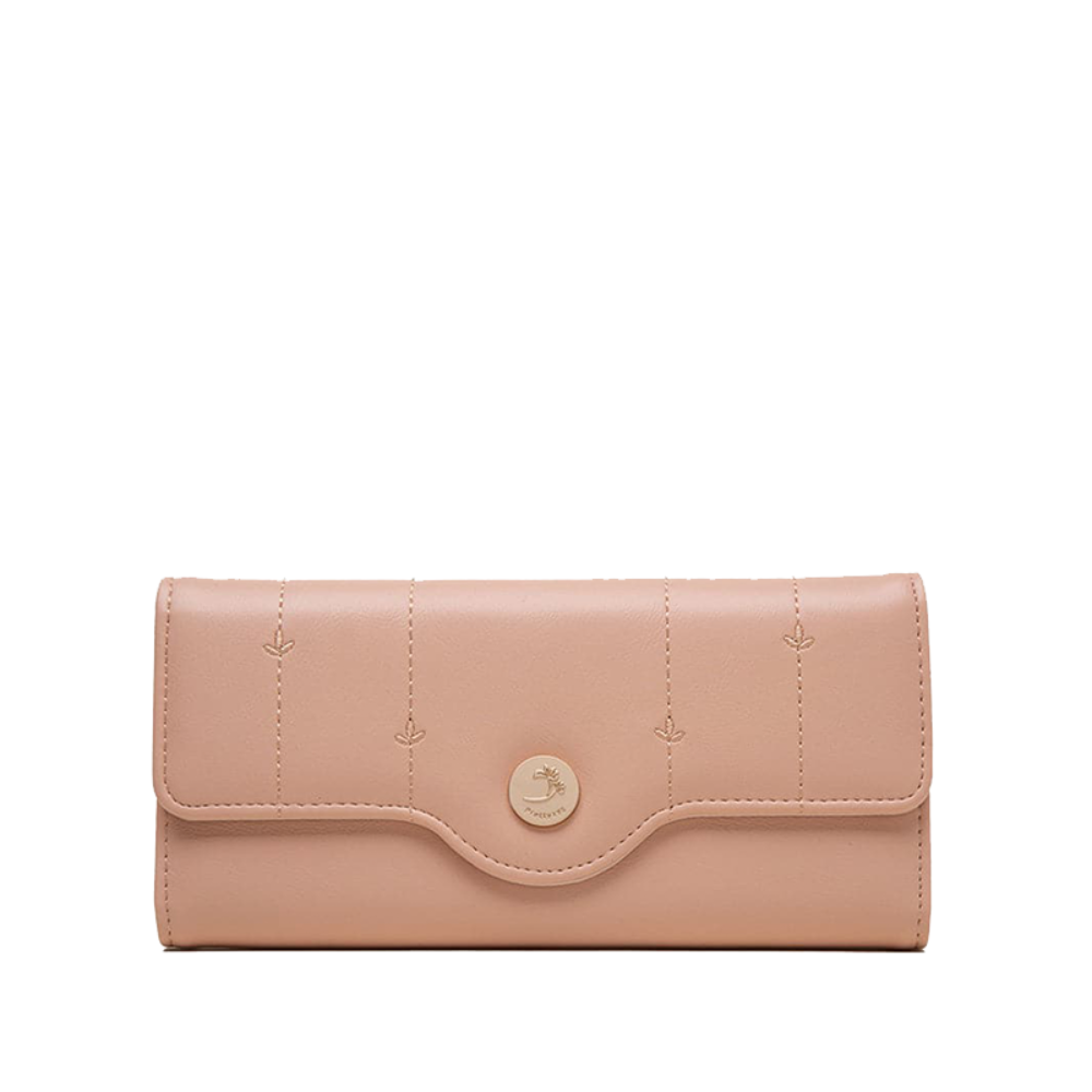 Women slim wallet multiple card slots in smooth finish