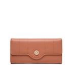 Women slim wallet multiple card slots in smooth finish