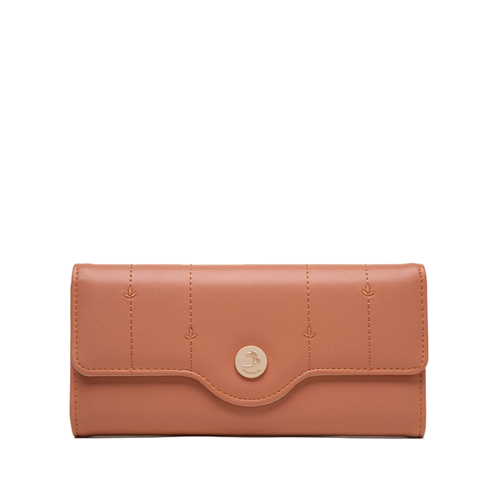 Women slim wallet multiple card slots in smooth finish