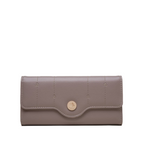 Women slim wallet multiple card slots in smooth finish