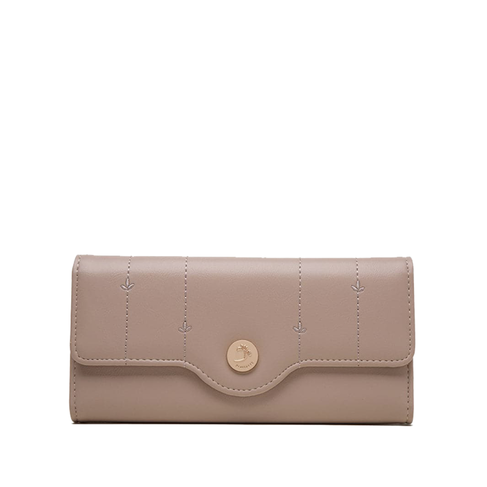Women slim wallet multiple card slots in smooth finish