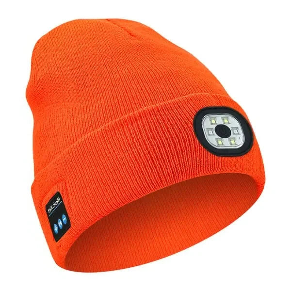 Bluetooth beanie with LED light, 3-in-1 built-in speaker and lighting, unisex