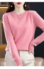Women knit sweater pullover long sleeve in multiple colours