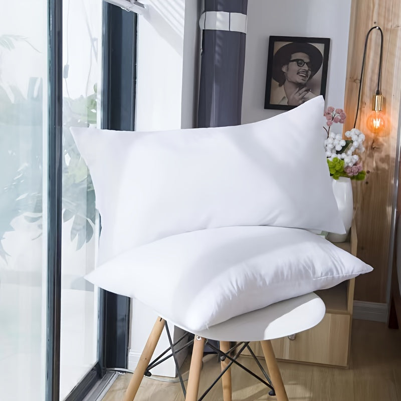 Bed pillows set of 2 with soft breathable 100% cotton cover, all seasons