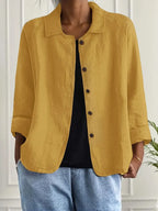 Women's light blouse loose fit, transitional weather layering top