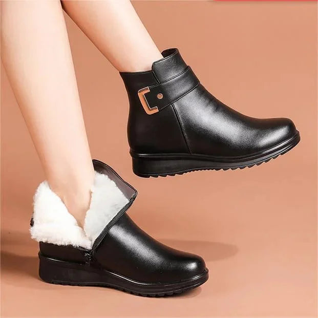 Arch Support Boots for Women | Winter Lined Cushioned Footbed Wide Fit