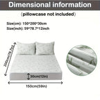 Bamboo mattress protector with cooling 3D air layer and breathable surface