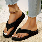 Women's orthopedic slip-on slippers with open toe and cushioned EVA insole