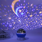 Star Projector Night Light Table Lamp Rotating Dome Rechargeable