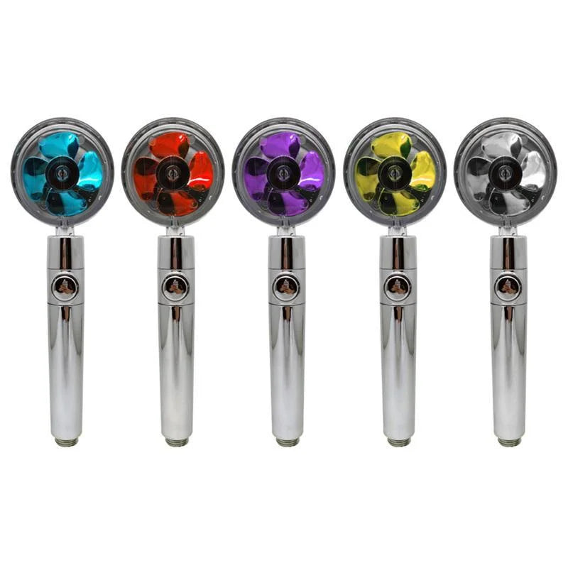 360° rotatable shower head high pressure water saving with on/off switch