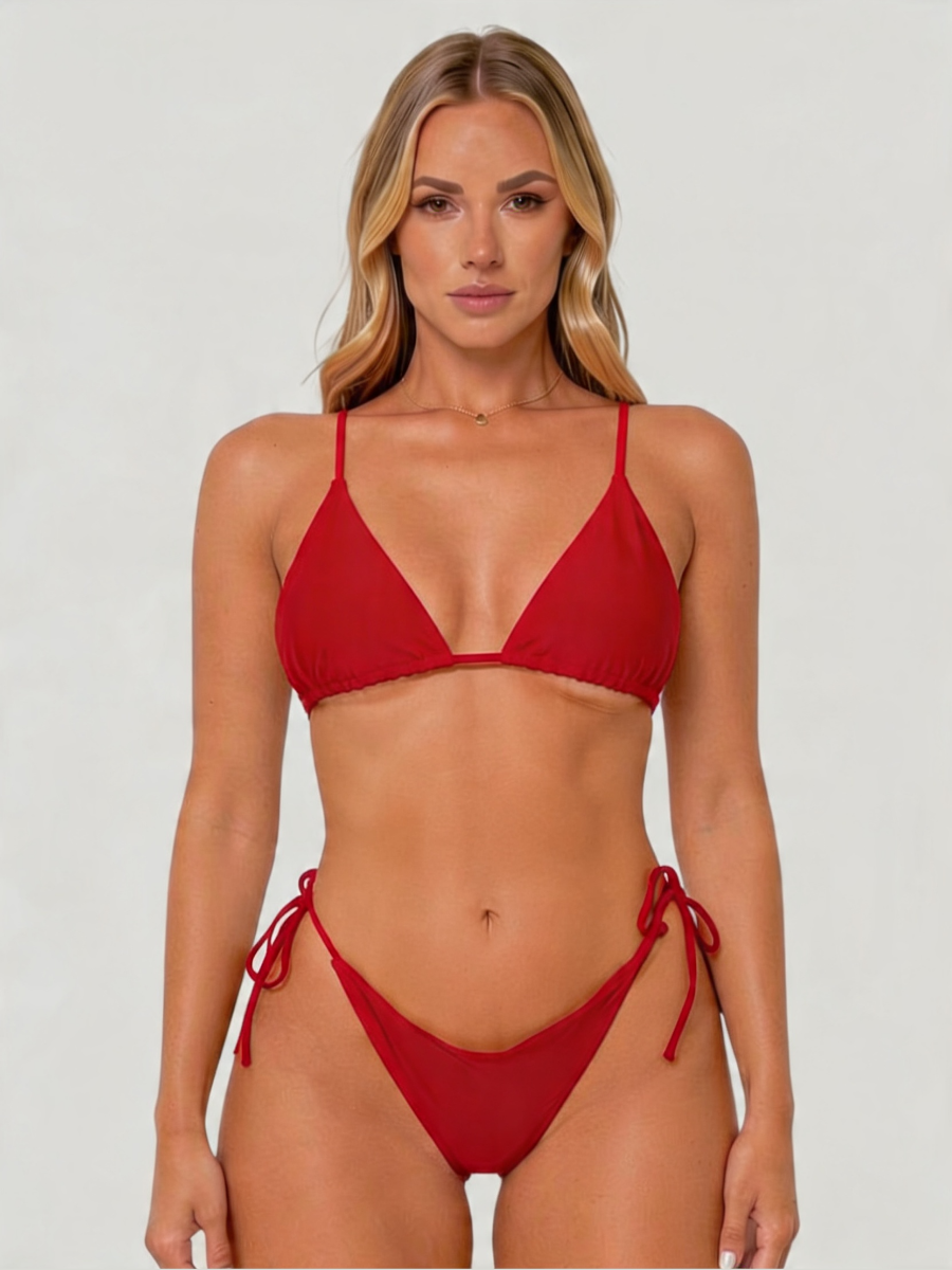 High Waist Bikini Set | Women Two Piece Triangle Swimwear Quick Dry