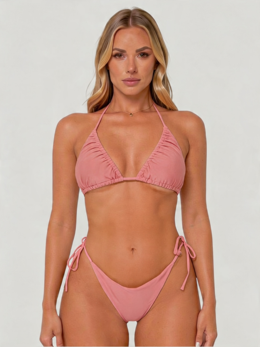 High Waist Bikini Set | Women Two Piece Triangle Swimwear Quick Dry