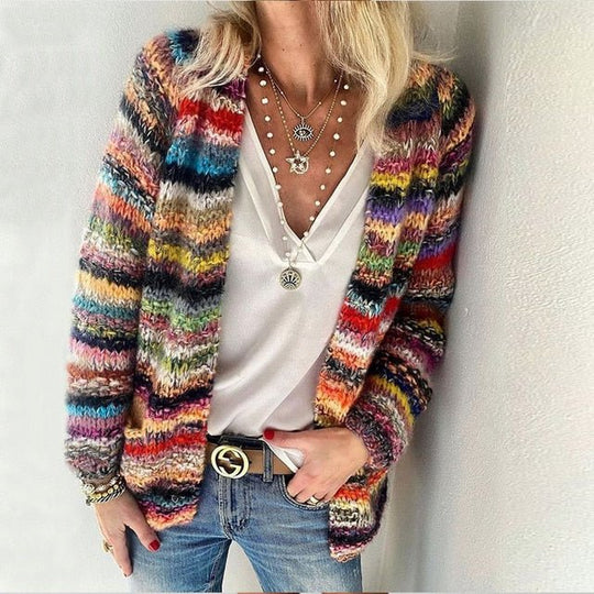 Cardigan | Women's Lightweight Multicolor, Summer Layer | Cozy Fit, Casual Style