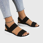 Women orthopedic sandals with arch support and adjustable strap